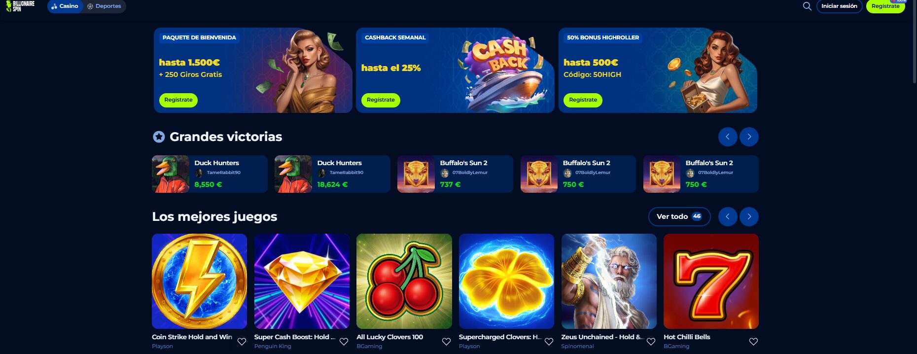 BillionaireSpin Casino 1752472974098
